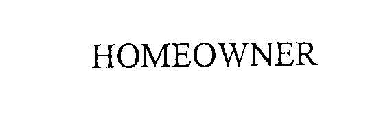 Trademark Logo HOMEOWNER