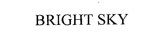 Trademark Logo BRIGHT SKY