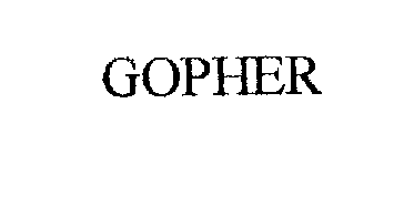 Trademark Logo GOPHER