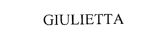 Trademark Logo GIULIETTA