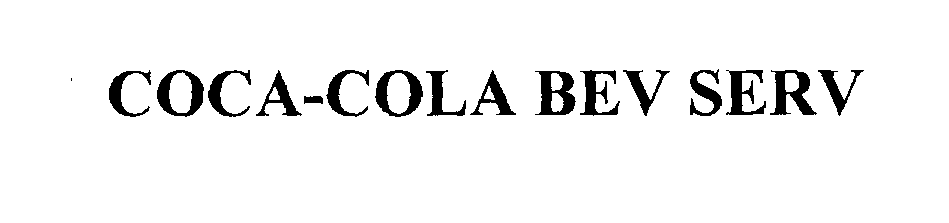 Trademark Logo COCA-COLA BEV SERV