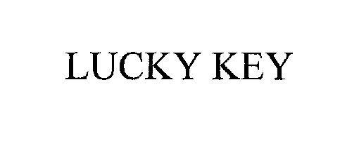 Trademark Logo LUCKY KEY