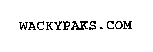 Trademark Logo WACKYPAKS.COM