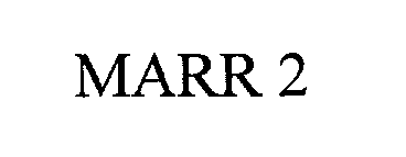 Trademark Logo MARR 2
