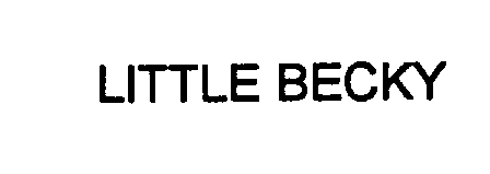 Trademark Logo LITTLE BECKY
