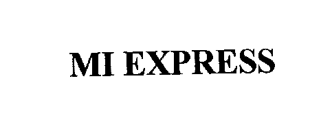 Trademark Logo MI EXPRESS