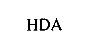 Trademark Logo HDA