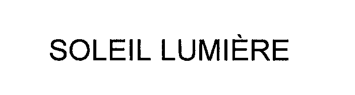 Trademark Logo SOLEIL LUMIERE