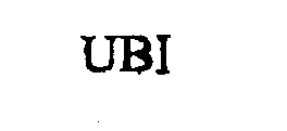 Trademark Logo UBI