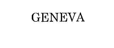 Trademark Logo GENEVA