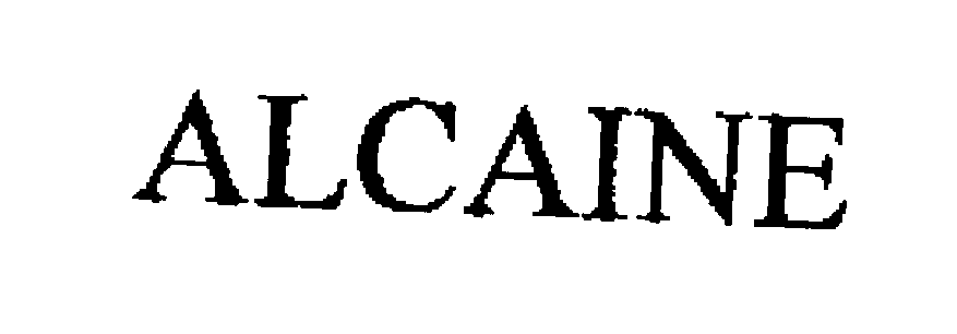 Trademark Logo ALCAINE