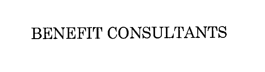 Trademark Logo BENEFIT CONSULTANTS