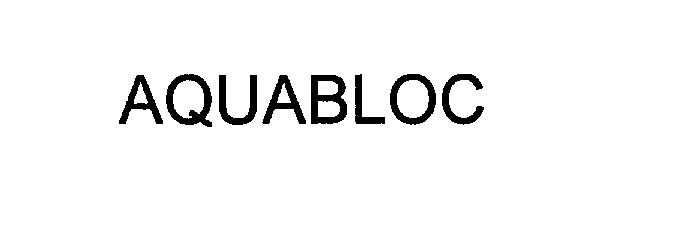 Trademark Logo AQUABLOC