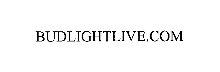 Trademark Logo BUDLIGHTLIVE.COM