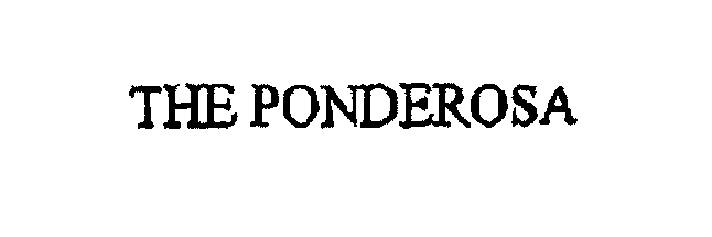  THE PONDEROSA