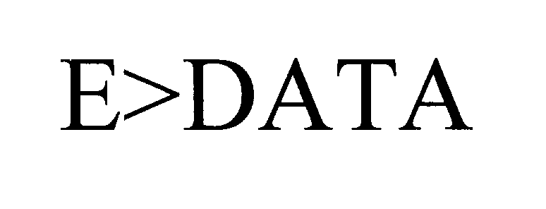 Trademark Logo E>DATA