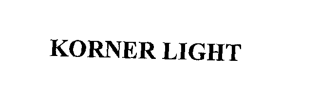 Trademark Logo KORNER LIGHT