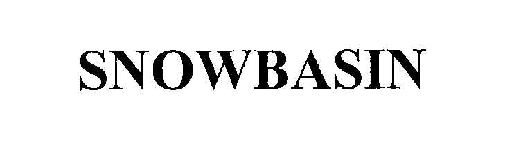 Trademark Logo SNOWBASIN