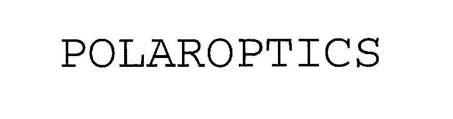 Trademark Logo POLAROPTICS