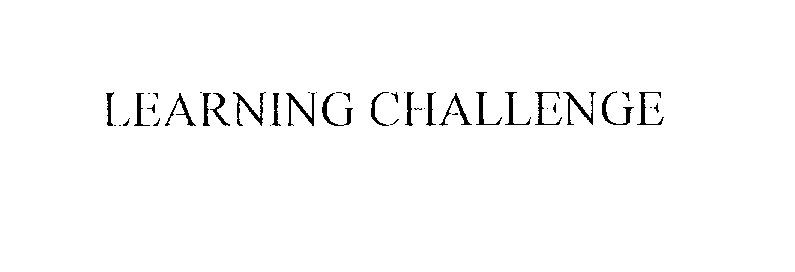 LEARNING CHALLENGE