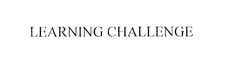  LEARNING CHALLENGE