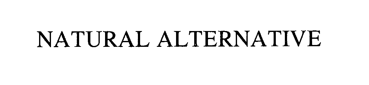 Trademark Logo NATURAL ALTERNATIVE