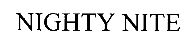 Trademark Logo NIGHTY NITE