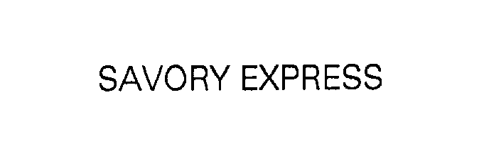 Trademark Logo SAVORY EXPRESS