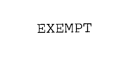 Trademark Logo EXEMPT