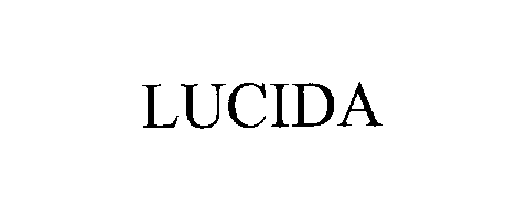 Trademark Logo LUCIDA