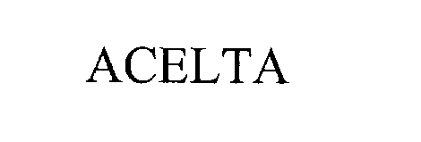Trademark Logo ACELTA