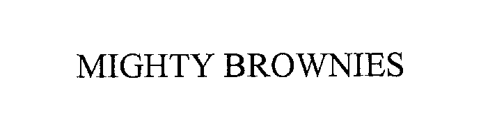 Trademark Logo MIGHTY BROWNIES