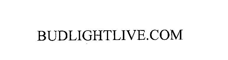 Trademark Logo BUDLIGHTLIVE.COM