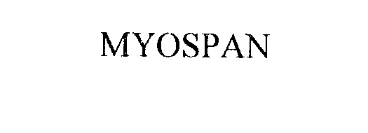 Trademark Logo MYOSPAN