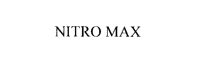 Trademark Logo NITRO MAX