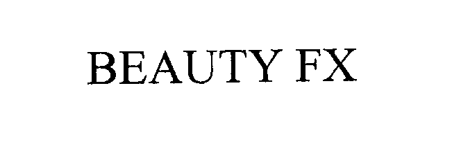 Trademark Logo BEAUTY FX