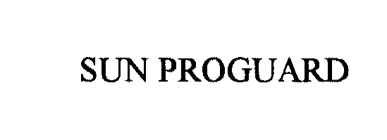 Trademark Logo SUN PROGUARD