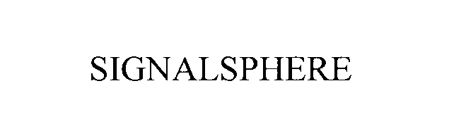 Trademark Logo SIGNALSPHERE