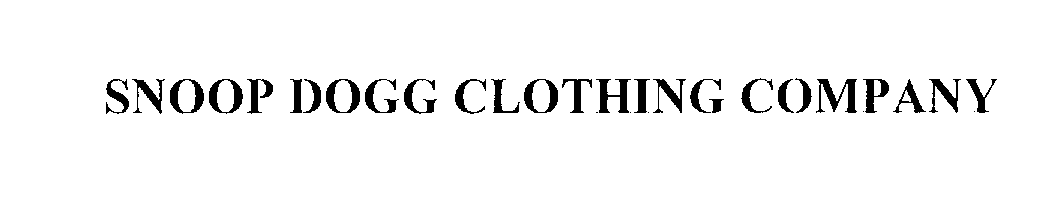 Trademark Logo SNOOP DOGG CLOTHING COMPANY