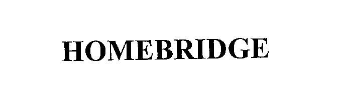 Trademark Logo HOMEBRIDGE