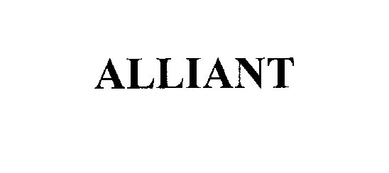 Trademark Logo ALLIANT