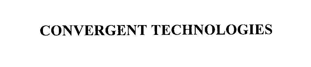  CONVERGENT TECHNOLOGIES