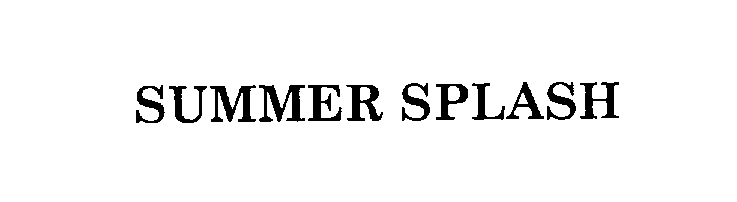 Trademark Logo SUMMER SPLASH