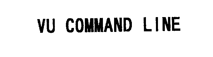 Trademark Logo VU COMMAND LINE