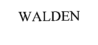 Trademark Logo WALDEN