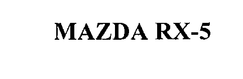 Trademark Logo MAZDA RX-5
