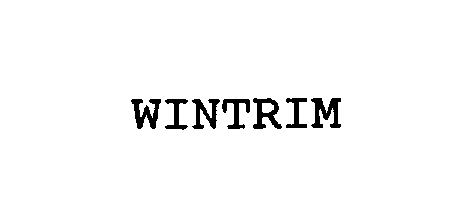 Trademark Logo WINTRIM
