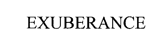 Trademark Logo EXUBERANCE