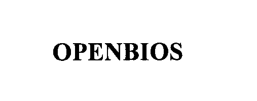 Trademark Logo OPENBIOS