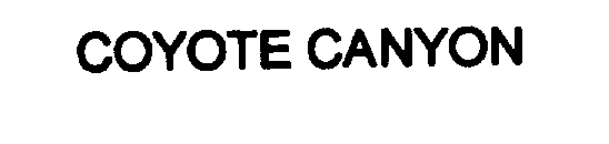 Trademark Logo COYOTE CANYON